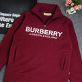 Berbry Half zipper Sweatshirt (Marron)