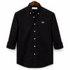 Export Oxford Cotton Full Sleeve Shirt Black