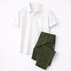 Casual combo (White & Olive)