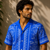 Ver-sace Inspired Shirt Blue