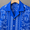 Ver-sace Inspired Shirt Blue