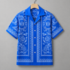 Ver-sace Inspired Shirt Blue