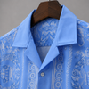 Ver-sace Inspired Shirt Ocean Blue