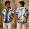 Ver-sace Inspired Floral Shirt